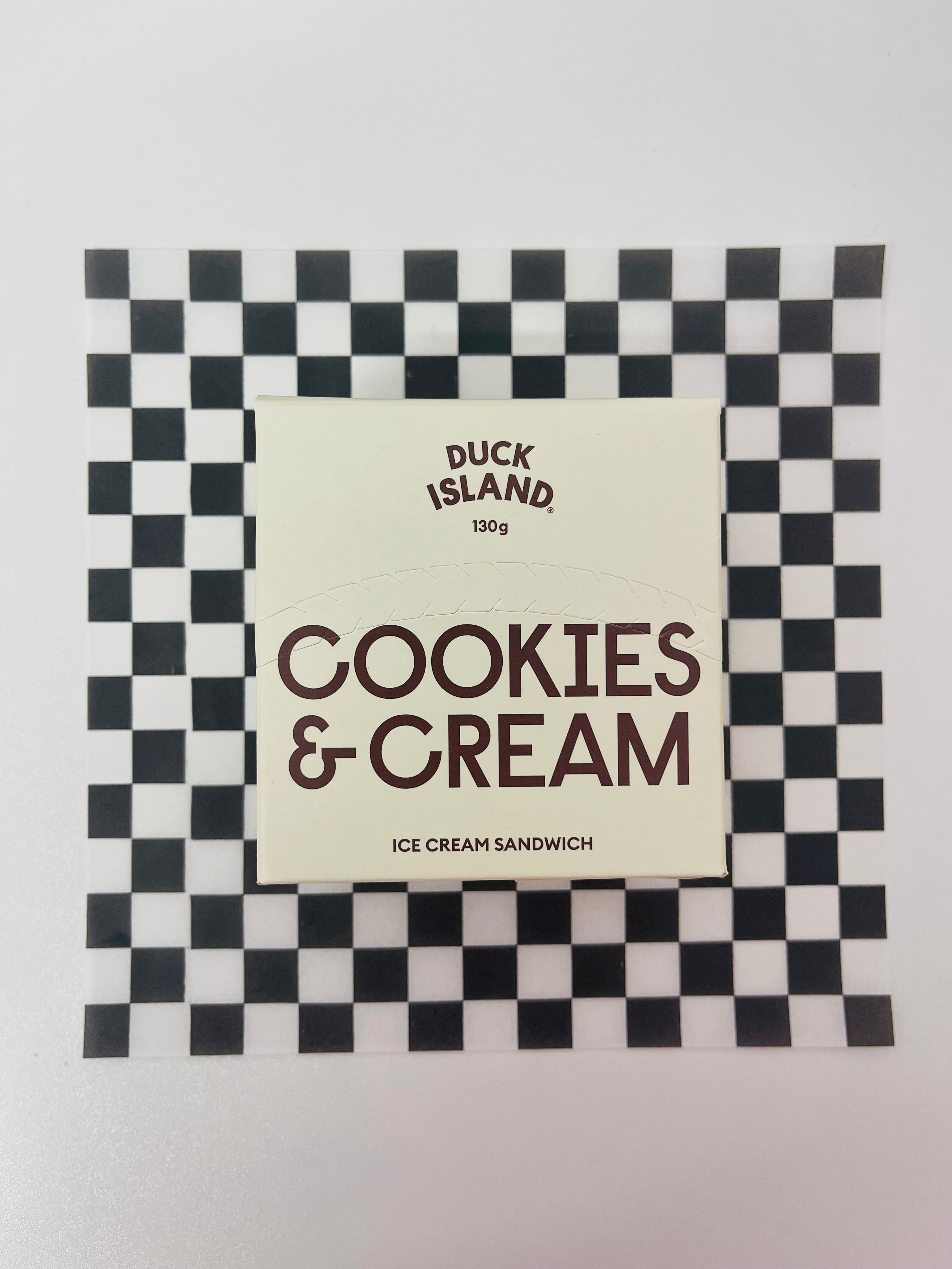 Cookies and Cream - Duck Island Ice Cream Sandwich 120g